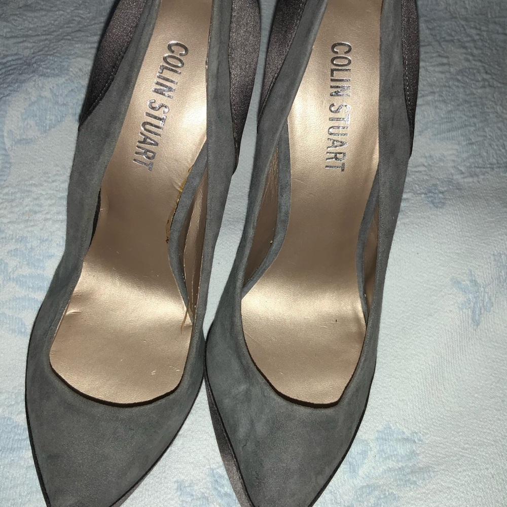 Gray suede Colin Stuart High heels